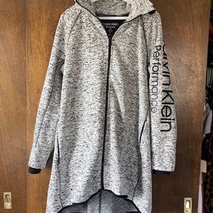 Calvin Klein long zip up sweater